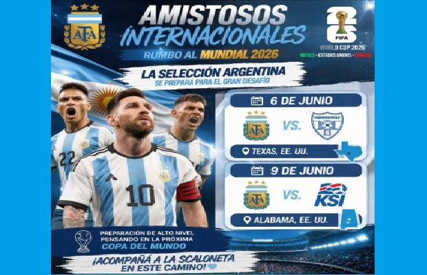 Clipboard_04-09-2026_20.jpg Mundial 2026: Argentina ya tiene agendado los últimos amistosos previo a su debut