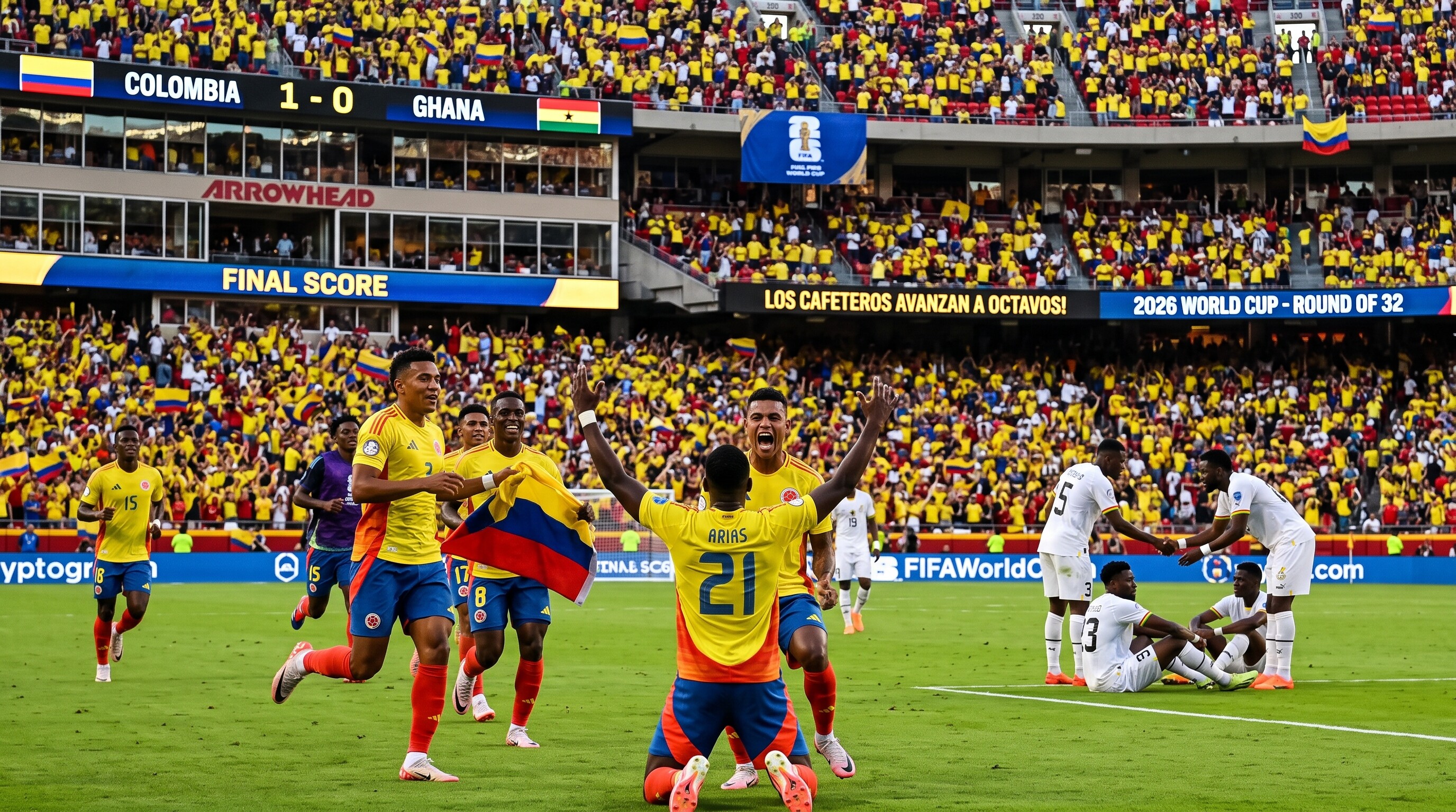 LOS CAFETEROS GANARON Y PASARON A OCTAVOS 