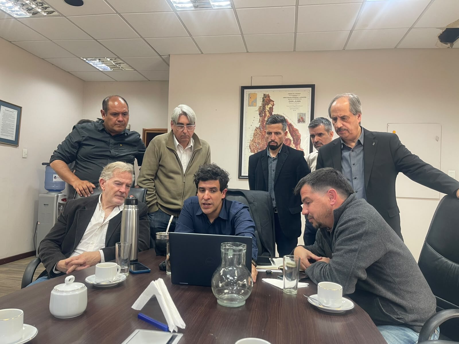 Coordinación Provincial de Respuesta ante Emergencia.jpeg COPRE y Obras Sanitarias coordinaron acciones para mitigar los posibles efectos de El Niño en San Juan