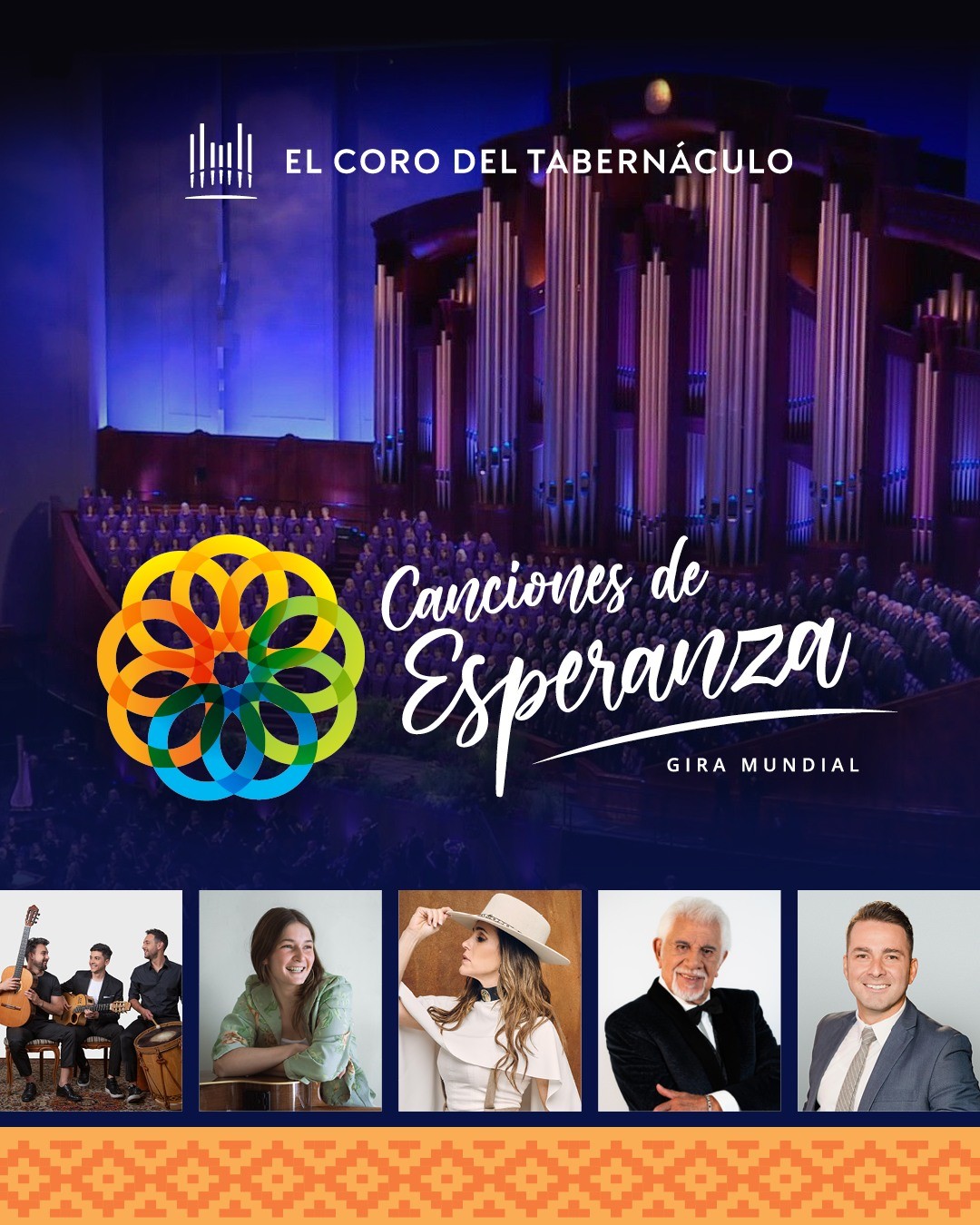 Cinco artistas invitados se unirán a los conciertos del Coro del Tabernáculo en Argentina