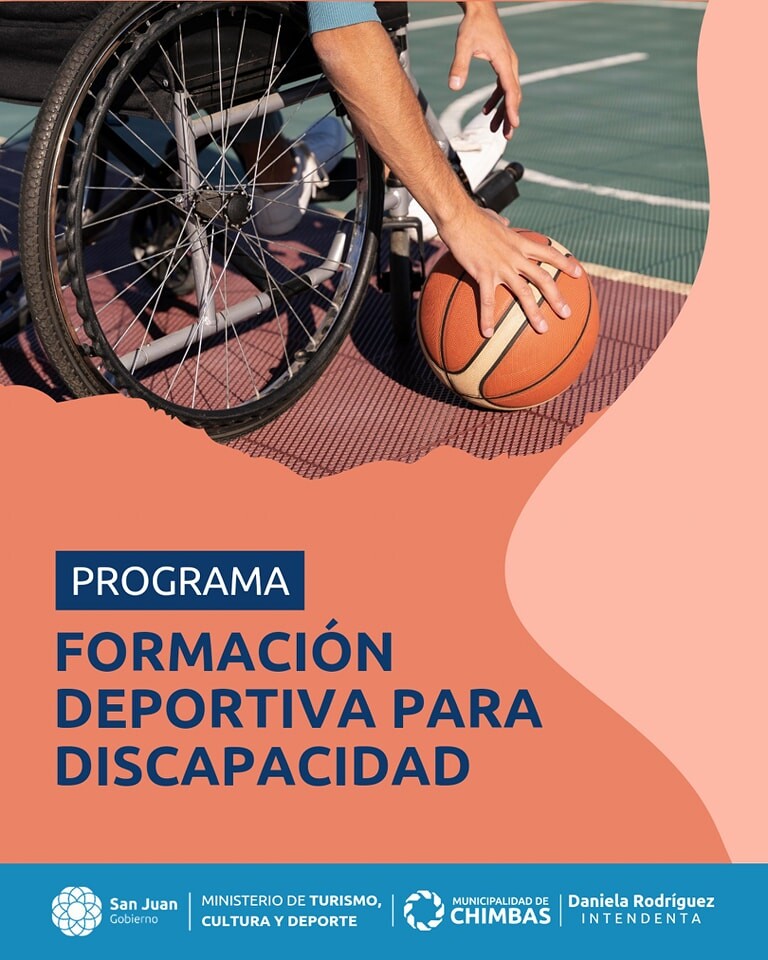 Desde la Dirección de Discapacidad de la Municipalidad de Chimbas, en conjunto con Ministerio de Turismo, Cultura y Deporte de San Juan, lanzan las actividades deportivas adaptadas en nuestro Parque de Chimbas.