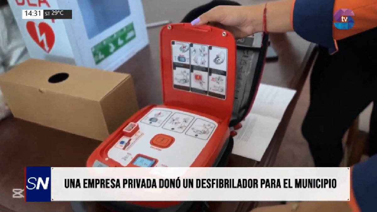 DESFIBRILADOR.png Metán incorpora un desfibrilador y se adelanta en equipamiento municipal