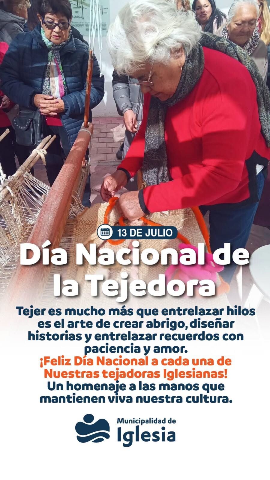 IGLESIA festeja el Día Nacional de la Tejedora