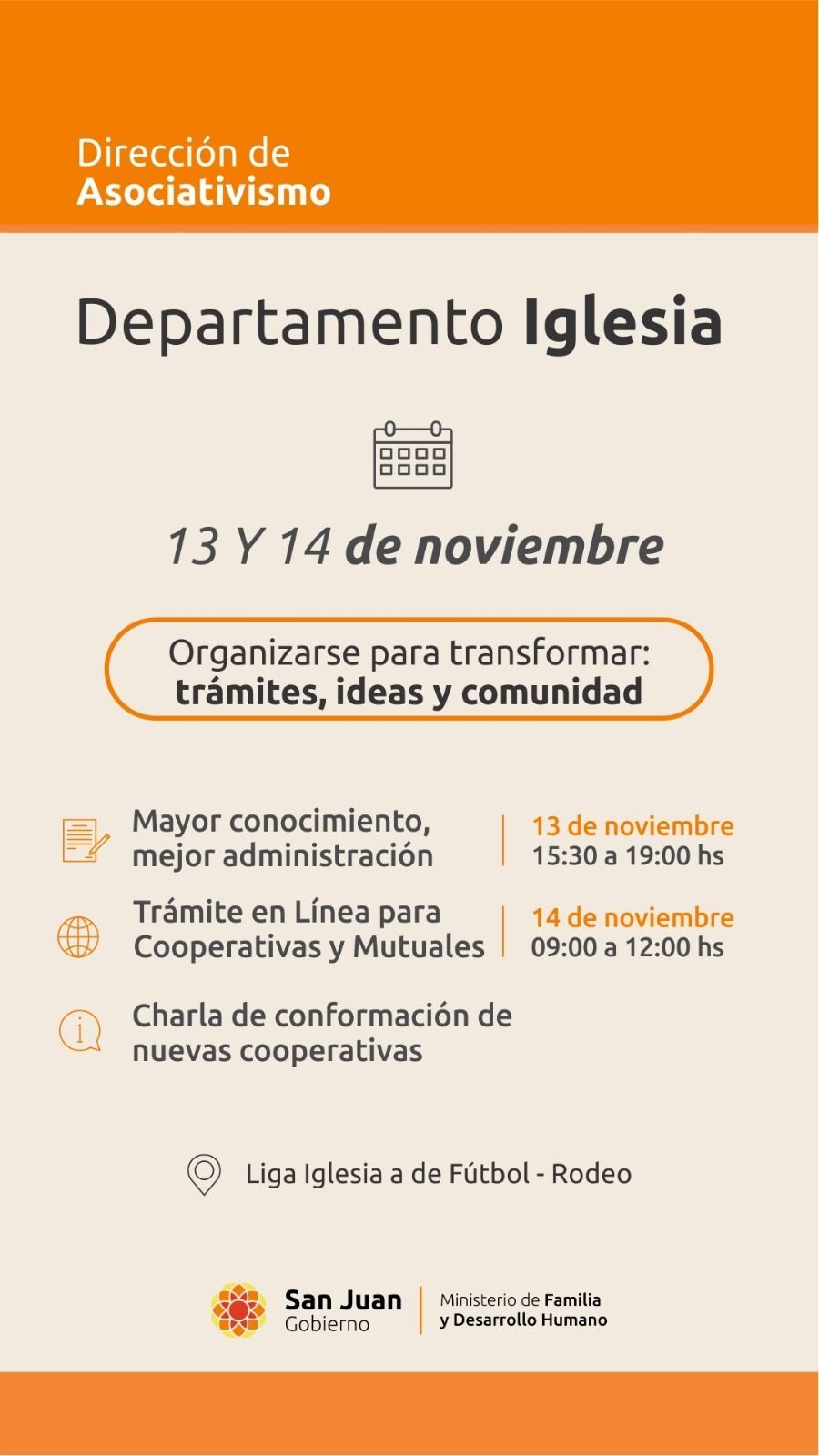 Llega a Iglesia la Dirección de Asociativismo de la Provincia