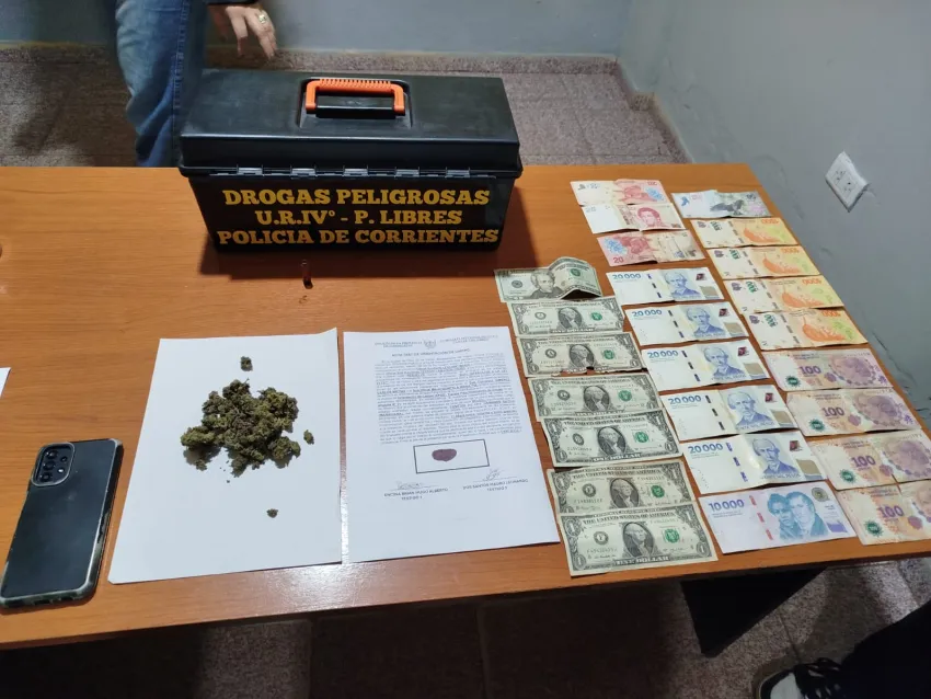 DROGAS EN LIBRES.webp Preso al intentar ingresar a un boliche de Corrientes con droga para vender