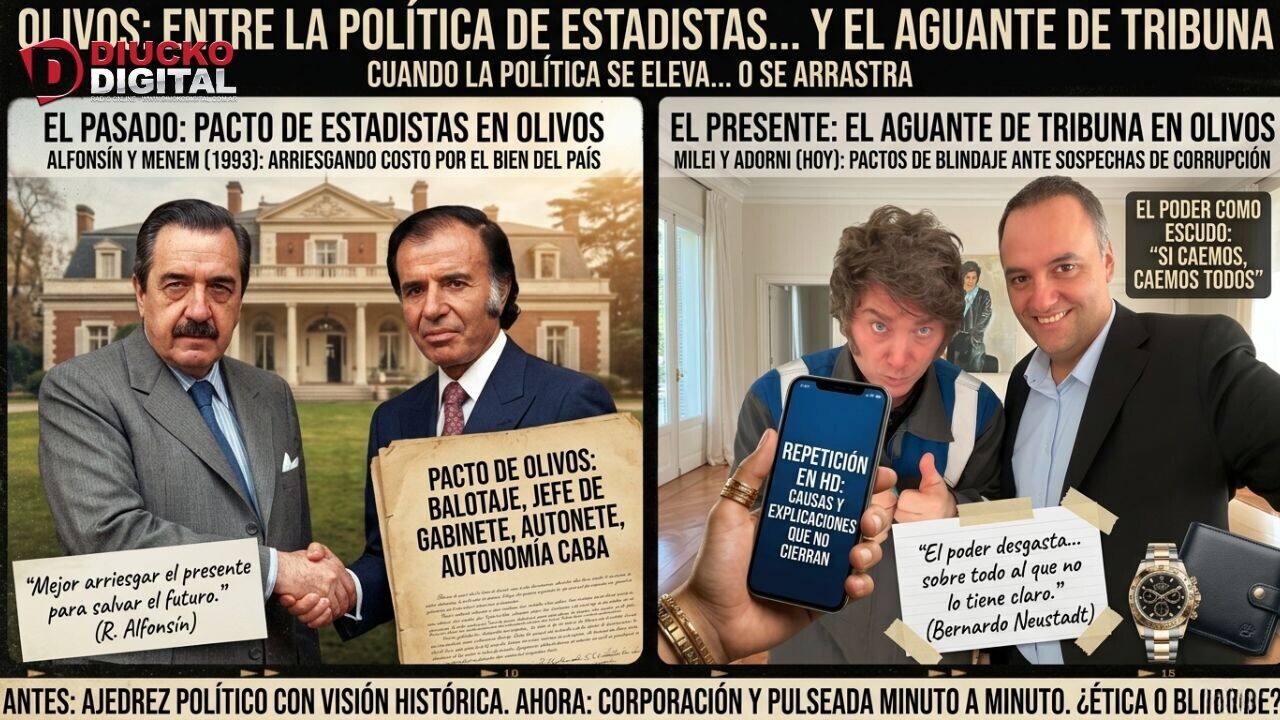 OLIVOS: ENTRE LA POLÍTICA DE ESTADISTAS… Y EL AGUANTE DE TRIBUNA