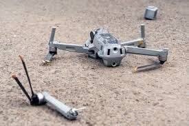 ROLDAN- A los tiros derribó un Dron