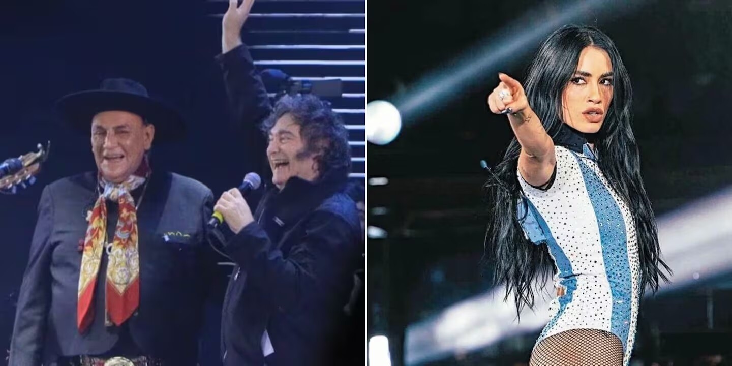 E.jpg La irónica reacción de Lali por la presencia de Milei en el show del Chaqueño Palavecino en Jesús María
