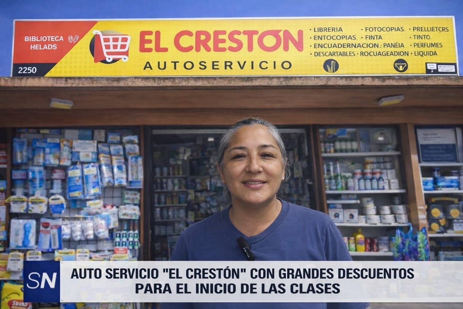 EL CRESTON AUTOSERVICIO.jpeg El Crestón lanzó fuertes descuentos y listas escolares completas para la vuelta a clases