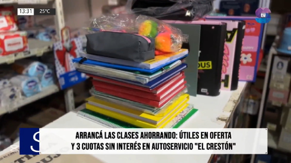 EL CRESTON.png Vuelta a clases: útiles en promo y cuotas sin interés en El Crestón