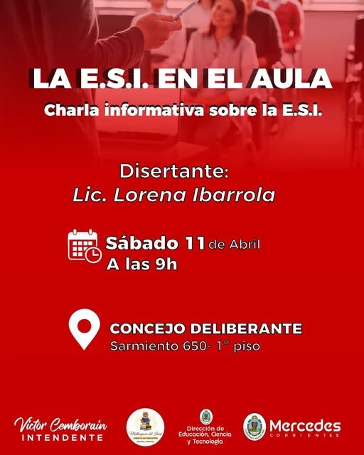 CHARLA SOBRE EDUCACIÓN SEXUAL INTEGRAL (ESI) EN EL CONCEJO DELIBERANTE.