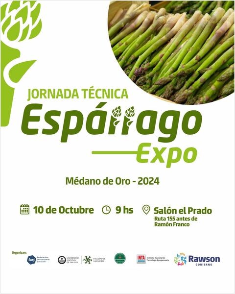 Rawson se prepara para la 1° Jornada Técnica del Espárrago: “Nuevas tendencias y desafíos”