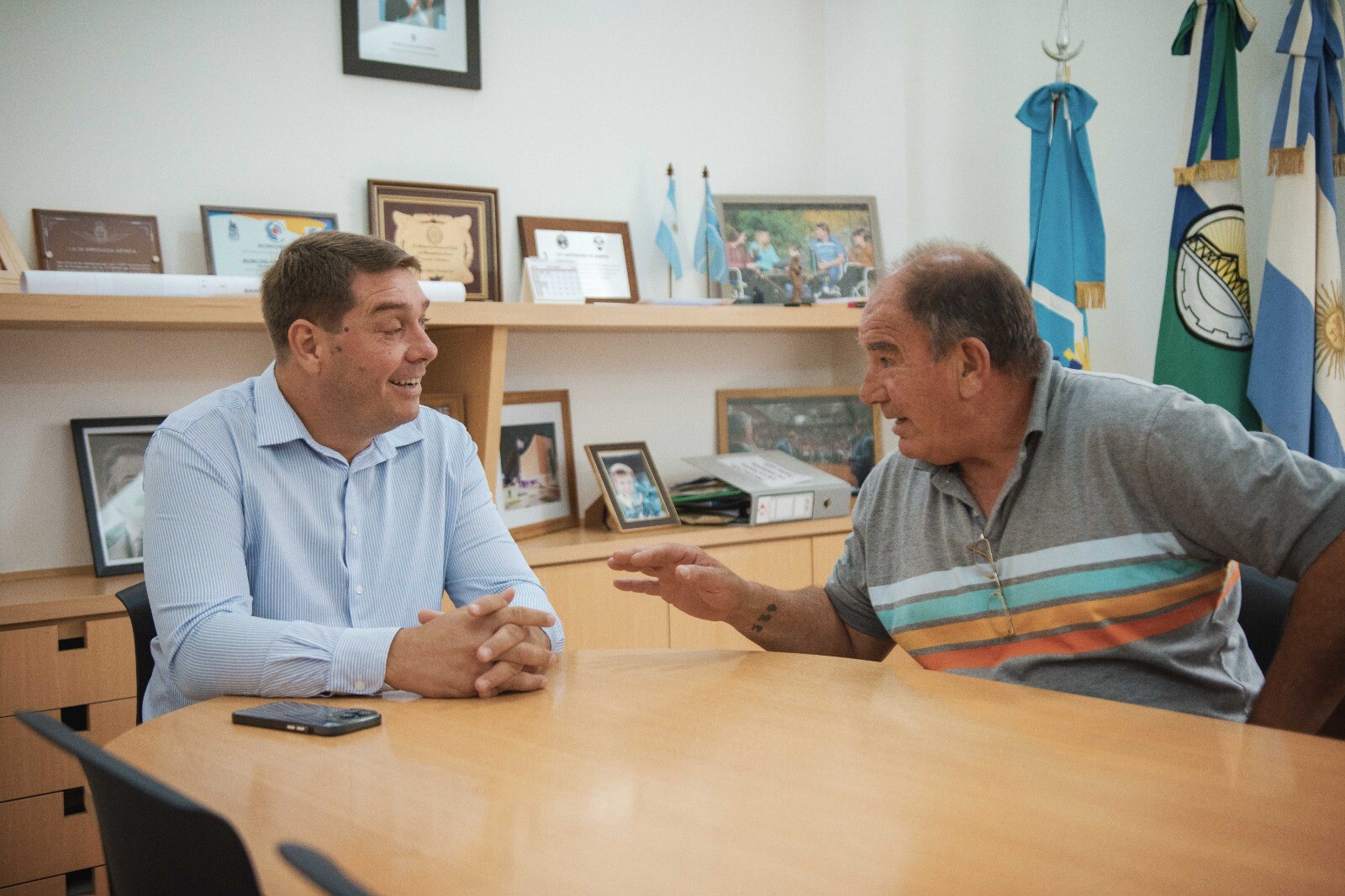 El intendente Biss recibió al presidente del Área 31.jpeg El intendente Biss recibió al presidente del Área 31