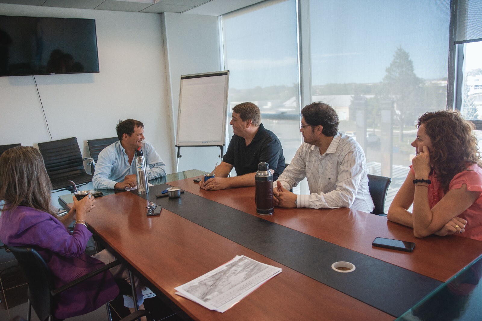 El intendente Biss se reunió con el presidente de Vialidad Provincial para repasar proyectos para Rawson