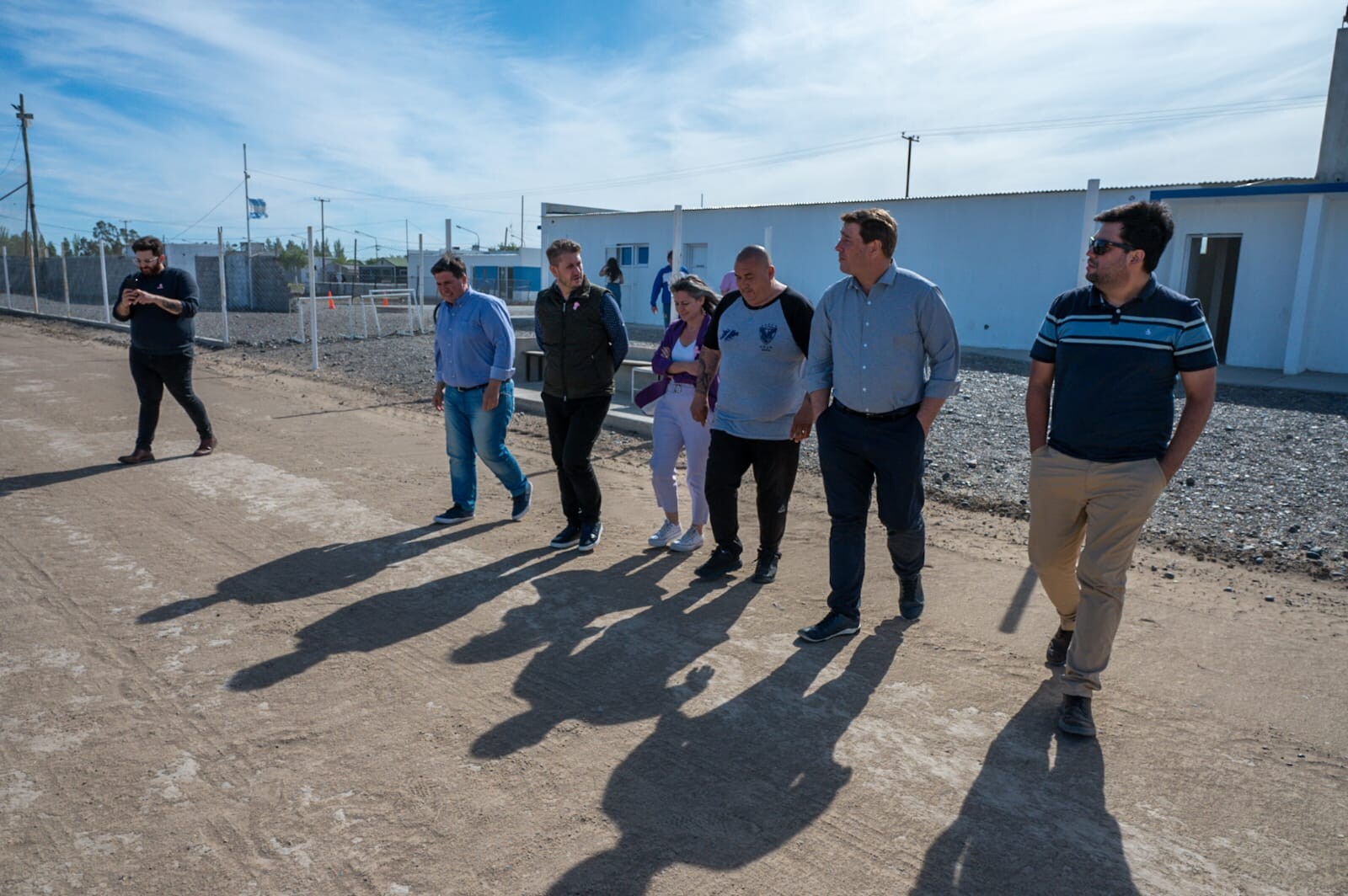 El intendente de la Capital recorrió los avances de las obras del Club Social y Deportivo Roca