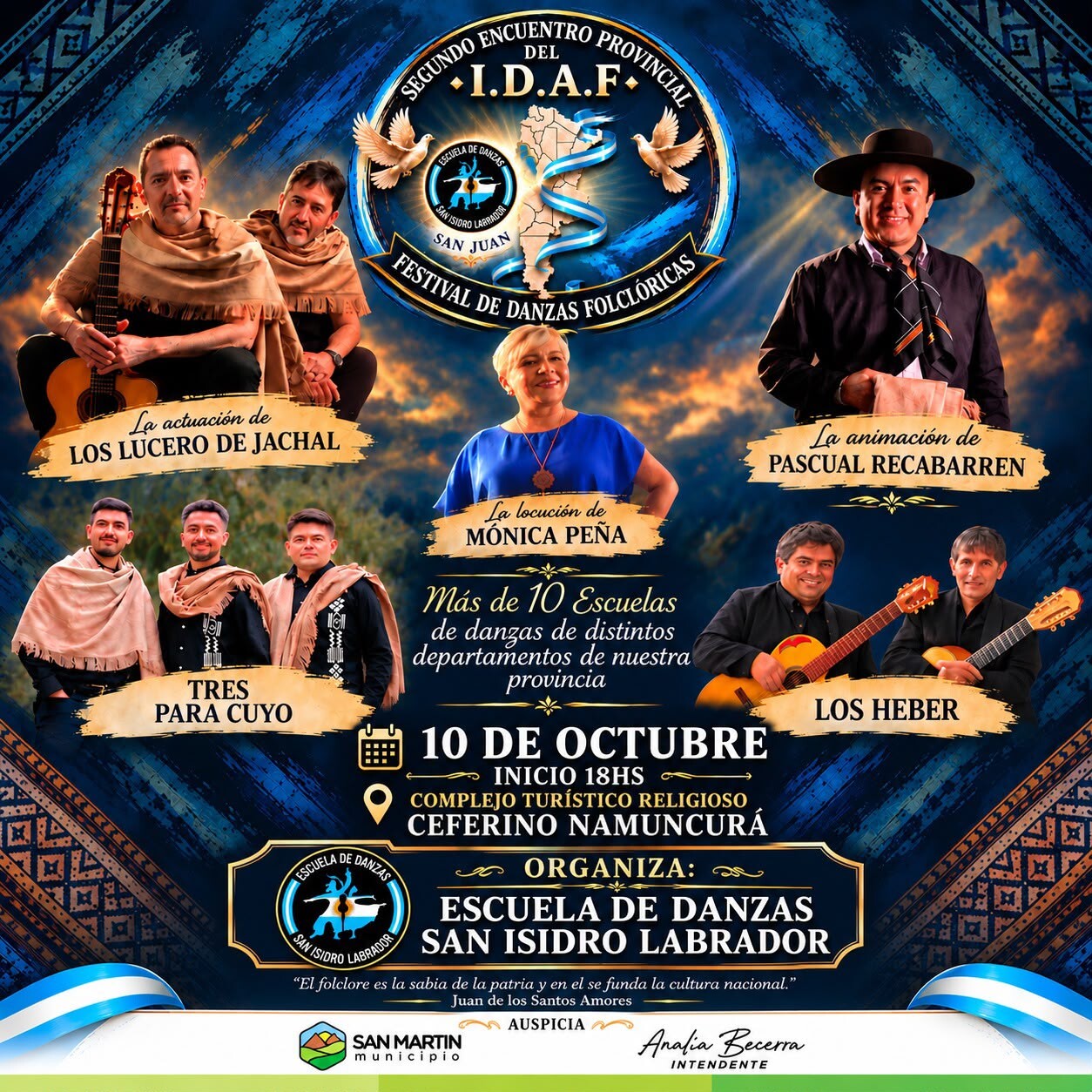 San Martín será sede del Segundo Encuentro Provincial del I.D.A.F.