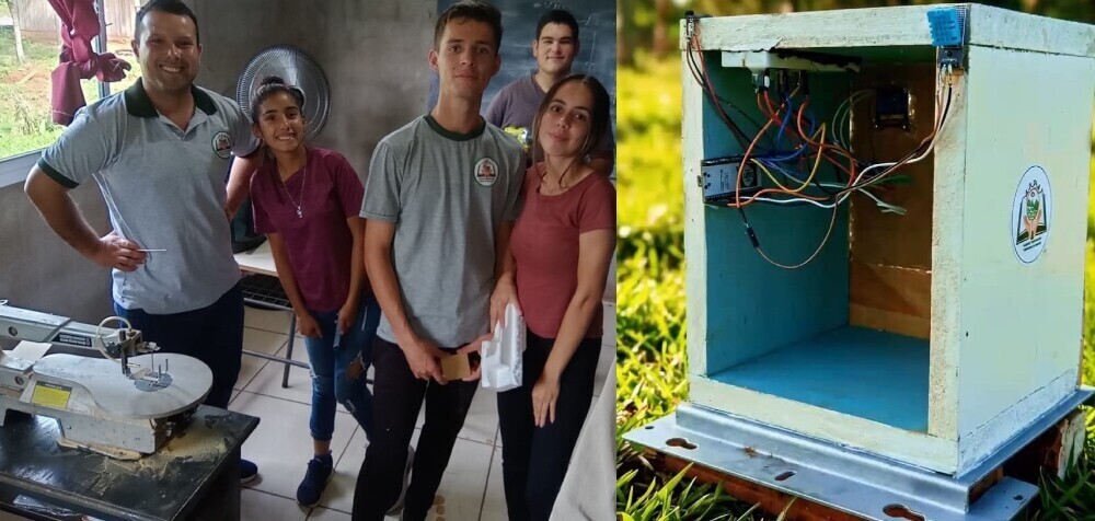 Un instituto de Pozo Azul creó su propia estación meteorológica
