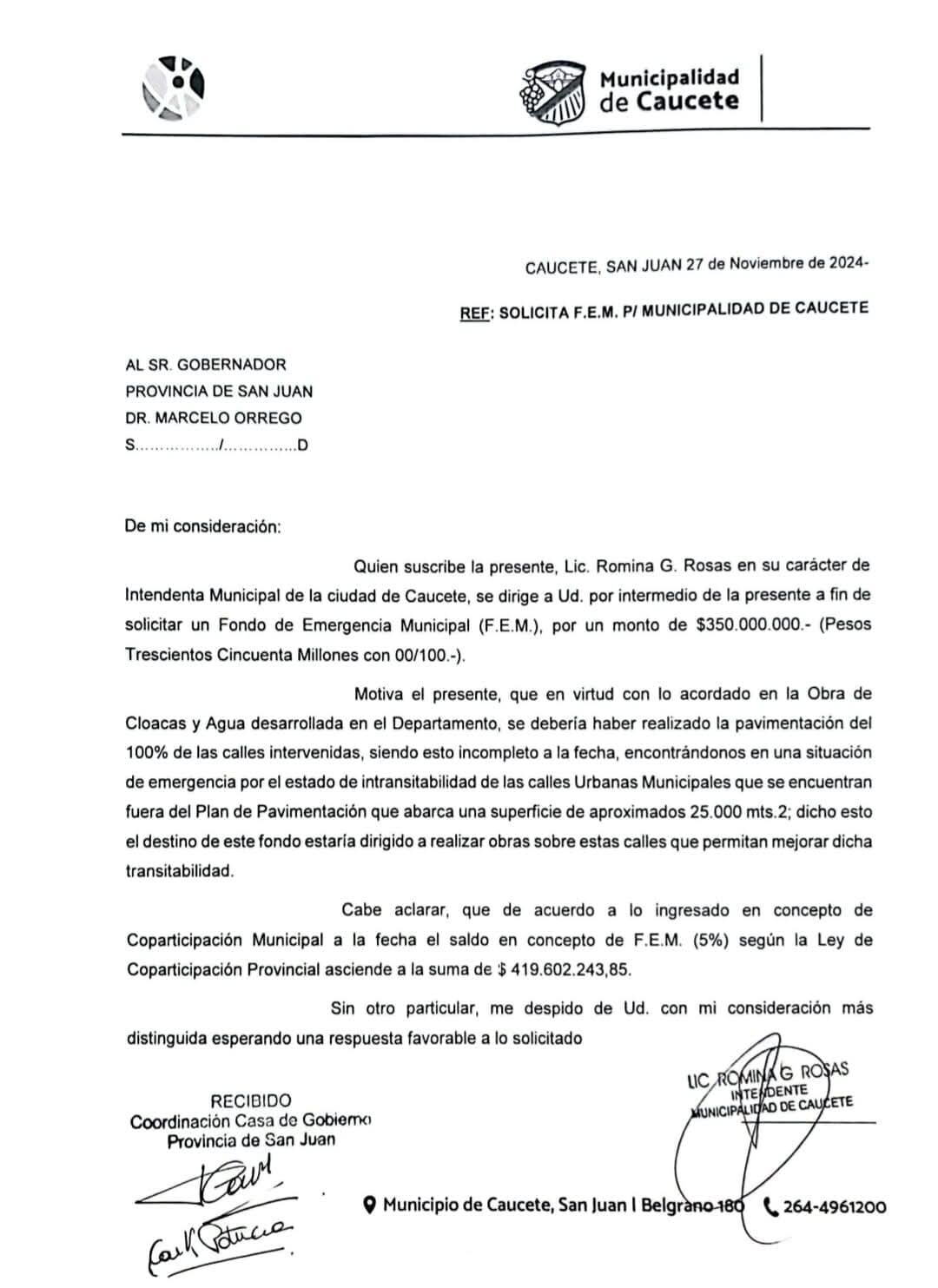 FB_IMG_1733763254528.jpg La intendenta Romina Rosas desmiente a medio digital por publicar noticias falsas sobre la gestión.