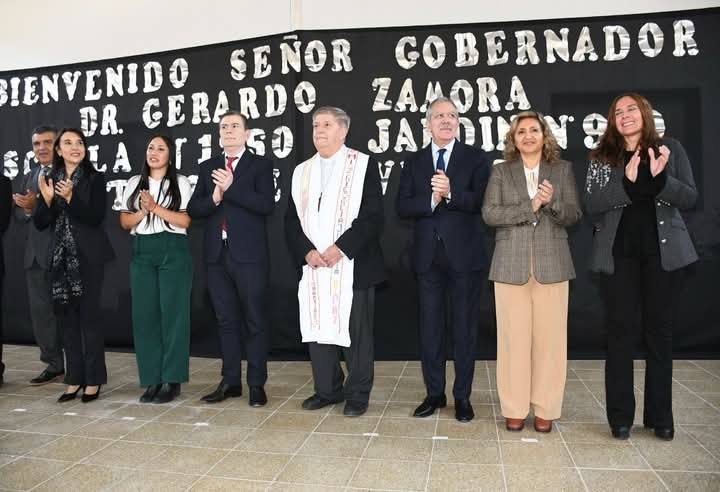 La intendente Fuentes acompañó al gobernador Zamora en la inauguración de una escuela y de un jardín de infantes