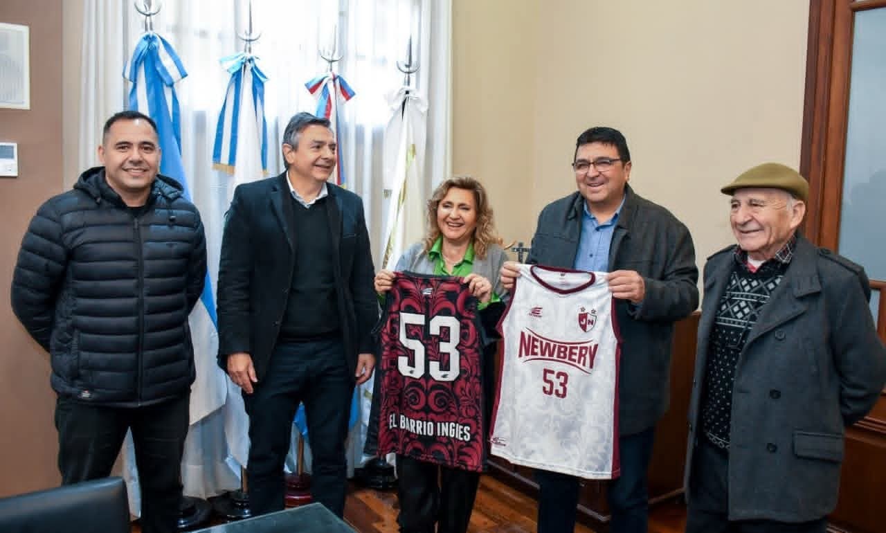 La intendente Fuentes recibió a la comisión directiva del Club Jorge Newbery