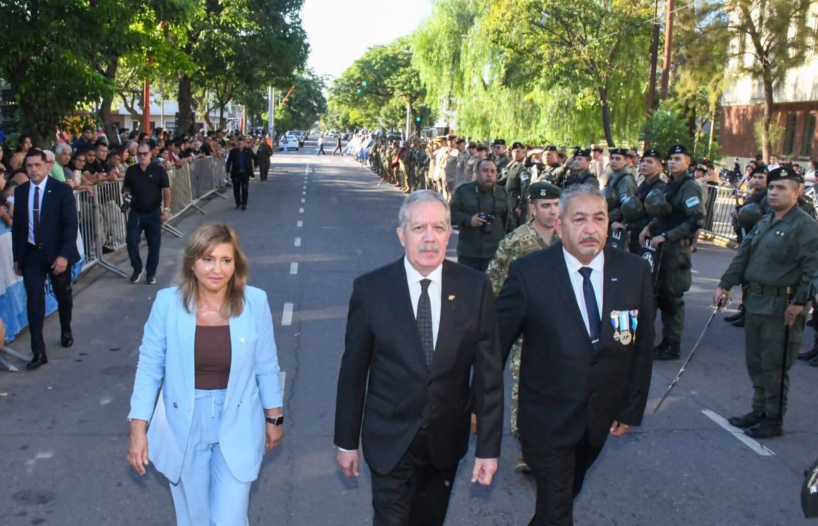 La intendente Fuentes acompañó al gobernador Suárez en el acto por el 44° aniversario de Malvinas