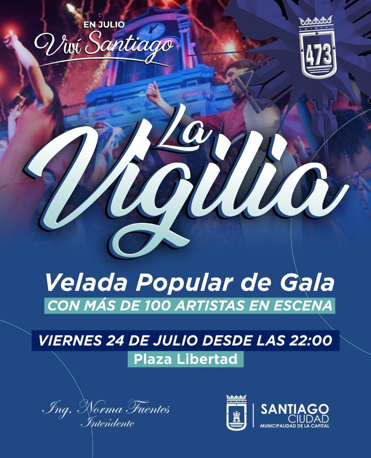 La Municipalidad presentará este viernes la tradicional Velada Popular de Gala por los 473 años de la Madre de Ciudades