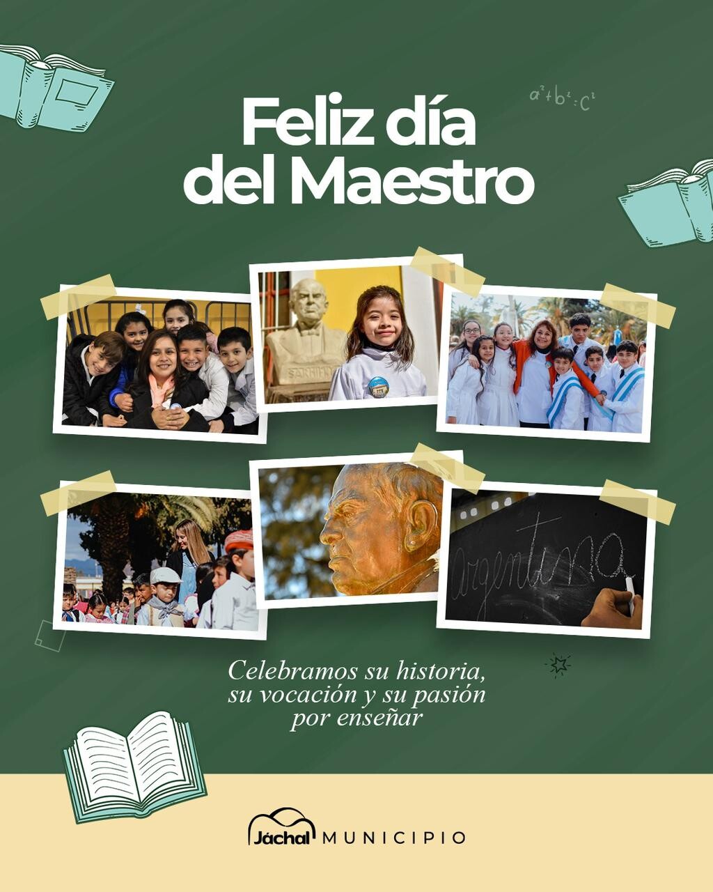 JÁCHAL: en el «Día del Maestro», el municipio saluda a los Docentes jachalleros