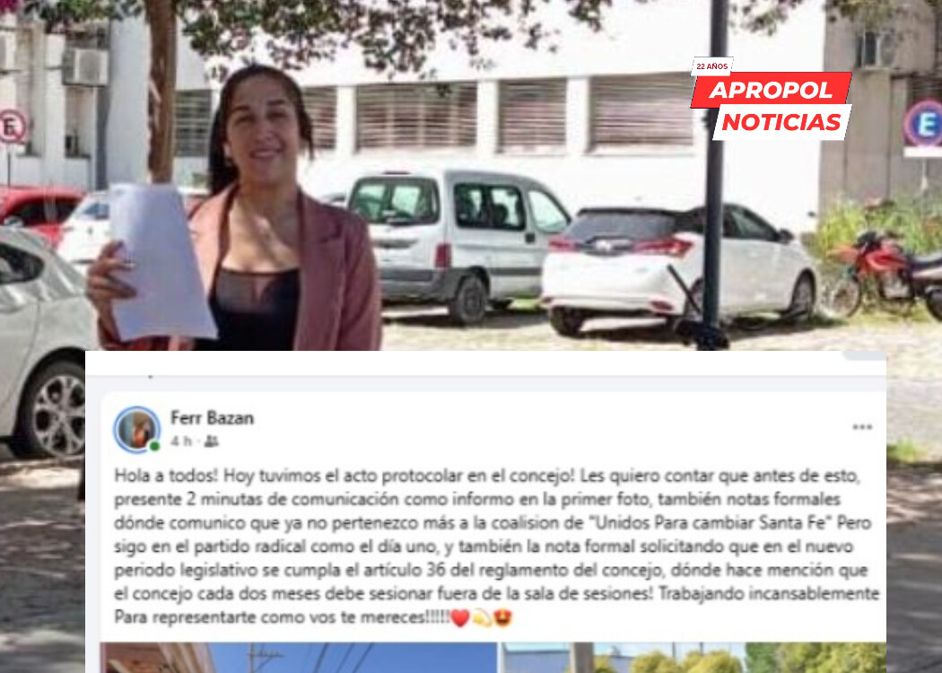 la oficial Fernanda Basán asume como concejala tras denunciar destrato institucional y se distancia del sector de Pullaro en la UCR