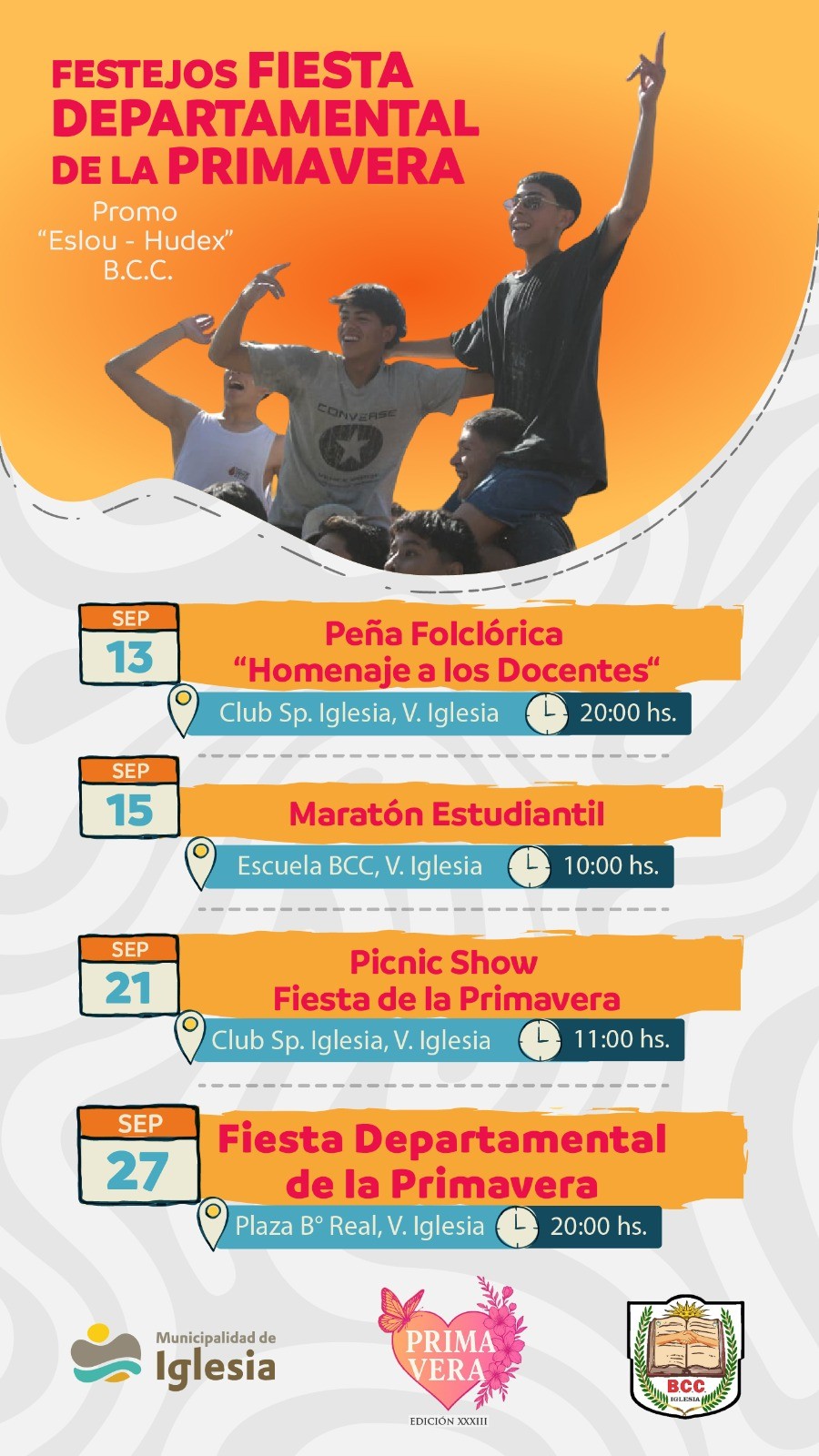 IGLESIA: «Fiesta Departamental de la Primavera»