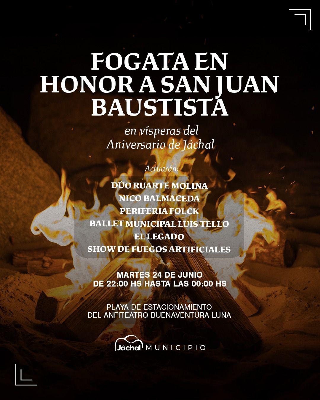 JÁCHAL: «Fogata en Honor a San Juan Bautista»