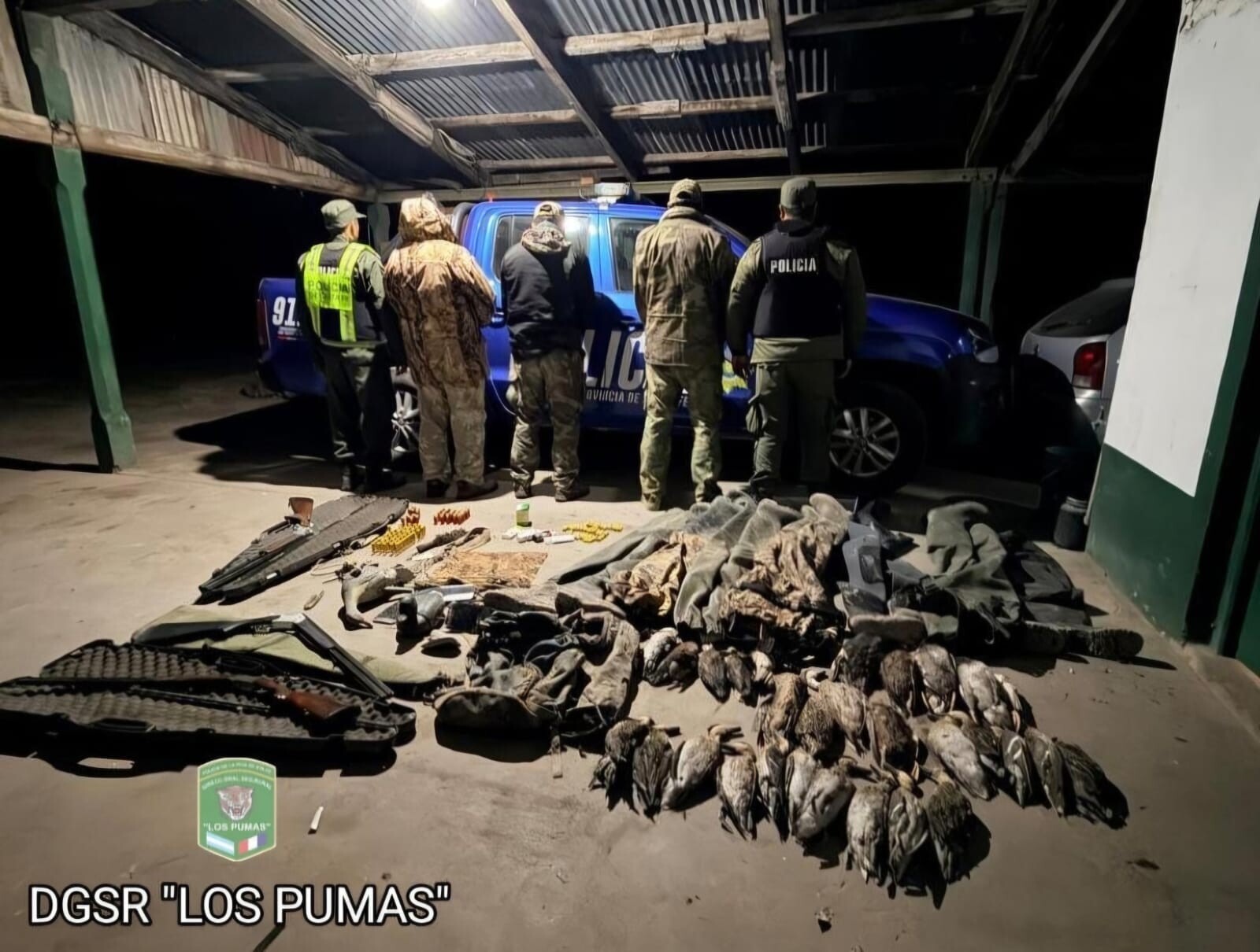 FORTIN OLMOS.jpeg Los Pumas De Fortín Olmos Intervinieron En Un Procedimiento Por Tenencia Indebida De Arma De Fuego E Infracción A La Ley De Conservación De La Fauna Silvestre.