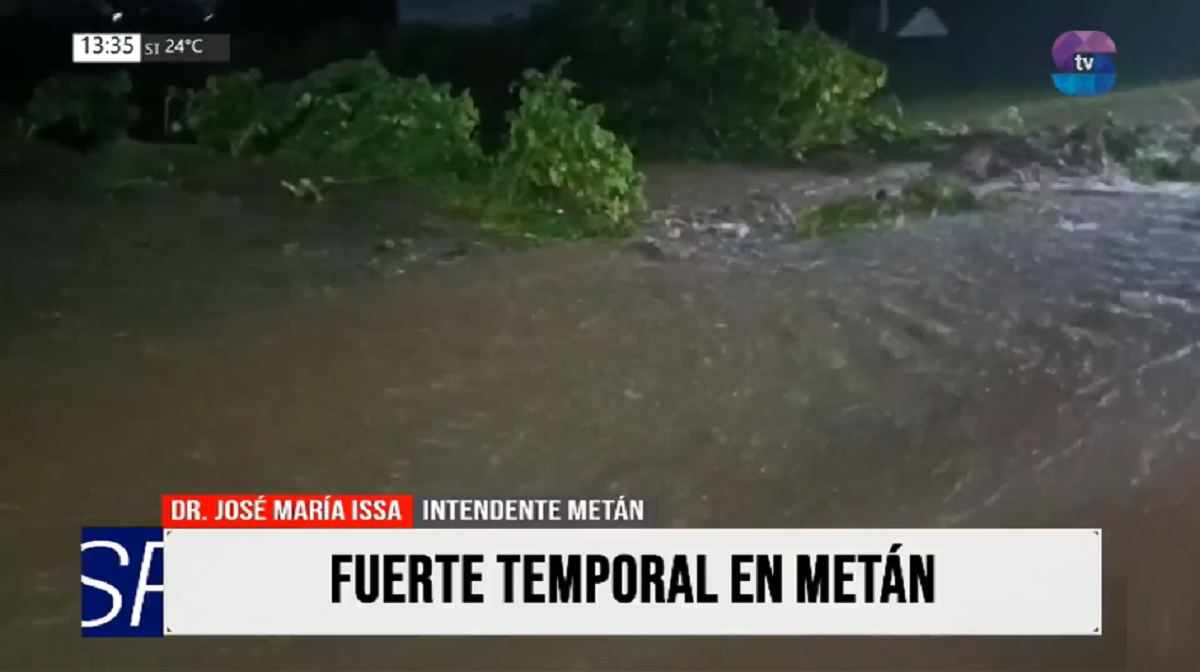 Más de 200 milímetros en horas: Metán sigue en emergencia y sin respiro Más de 200 milímetros en horas: Metán sigue en emergencia y sin respiro