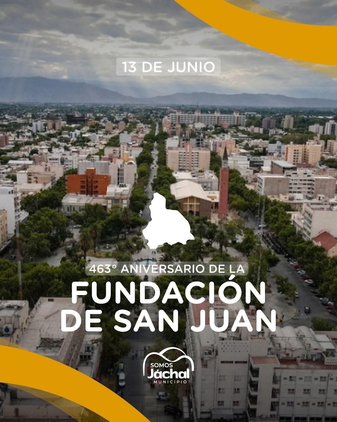 JÁCHAL: celebra los 463° Aniversario de San Juan