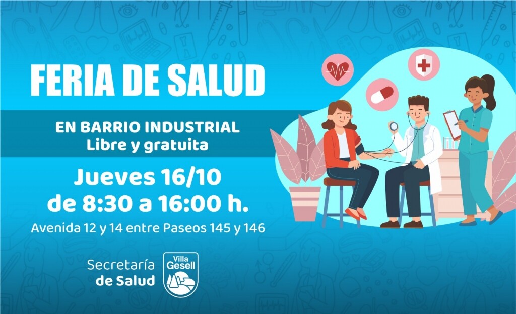 Feria de salud en el Barrio Industrial
