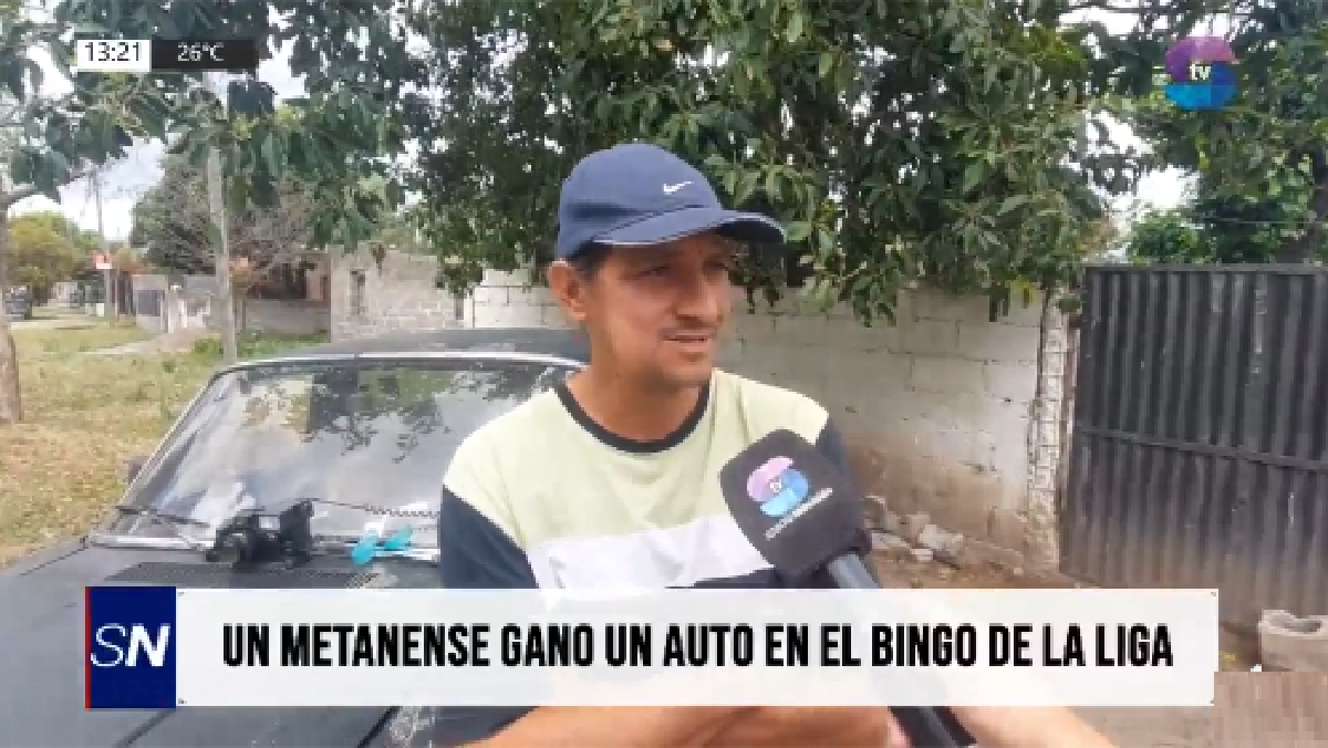 Fernando Sendín.png Un vecino de Metán ganó una camioneta en el bingo y proyecta su casa propia