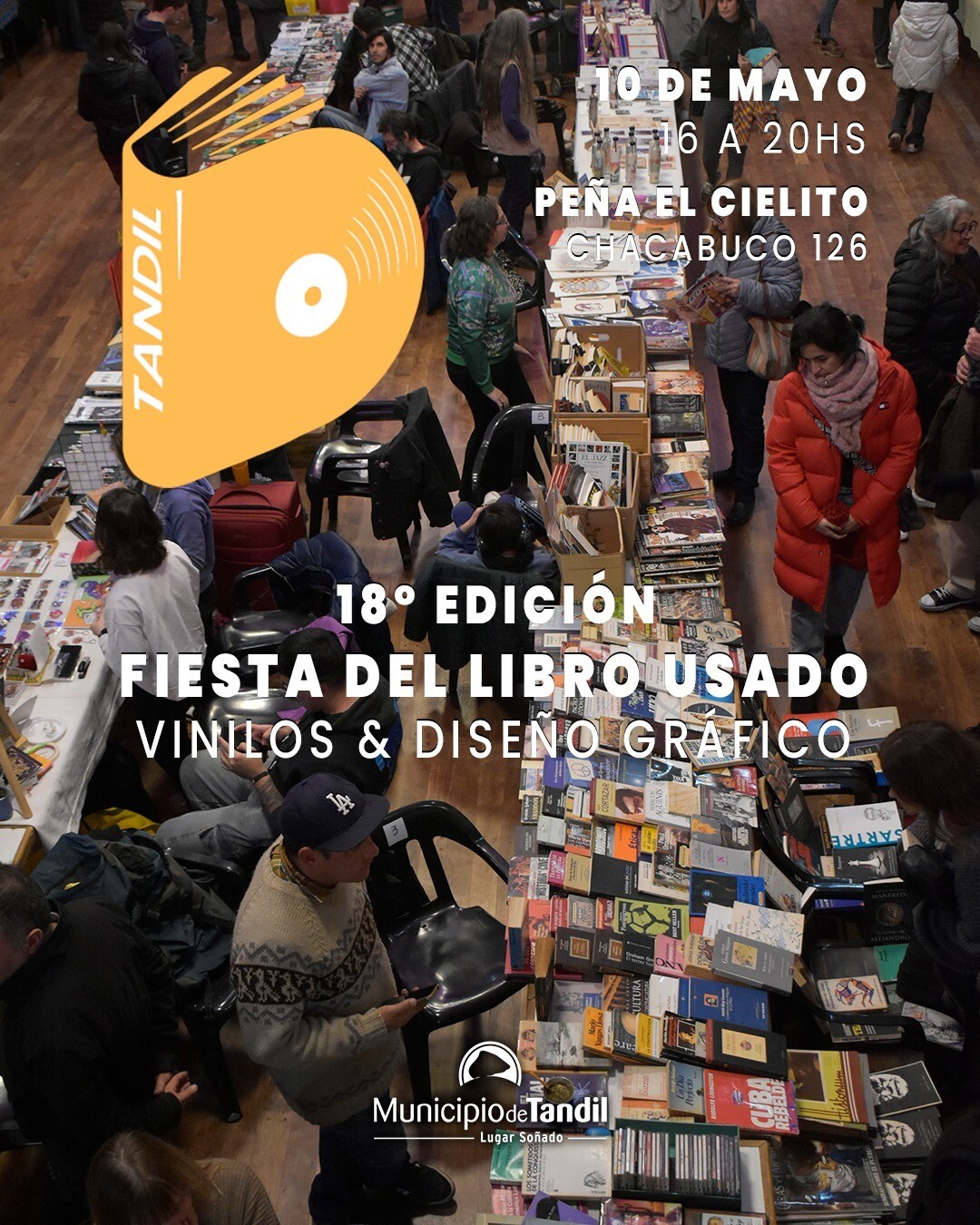 FIESTA DEL LIBRO USADO, VINILOS Y DISEÑO GRÁFICO