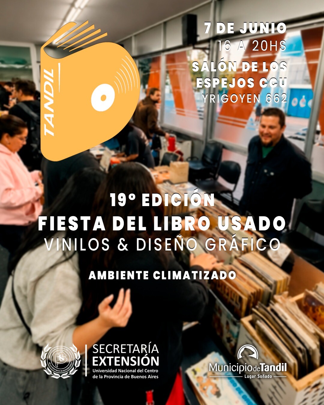 19° FIESTA DEL LIBRO USADO, VINILOS Y DISEÑO GRÁFICO