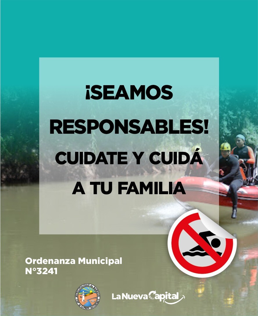Flyer Campaña prevención - El Río no es un lugar seguro para bañarse (4).jpeg Rawson lanza una campaña para concientizar sobre el riesgo de bañarse en el Río Chubut