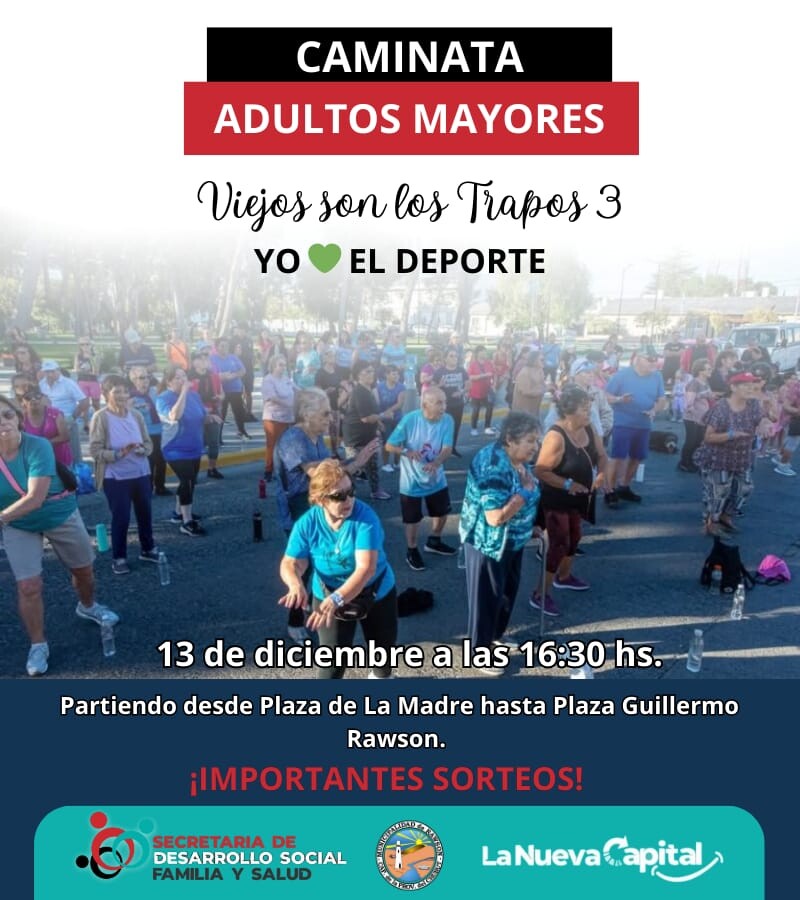 Este viernes la Capital recibirá la tercera edición de la caminata «Viejos son los trapos»