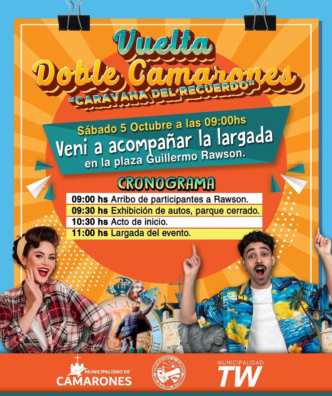 Rawson invita a participar de la largada de la «Vuelta Doble Camarones»