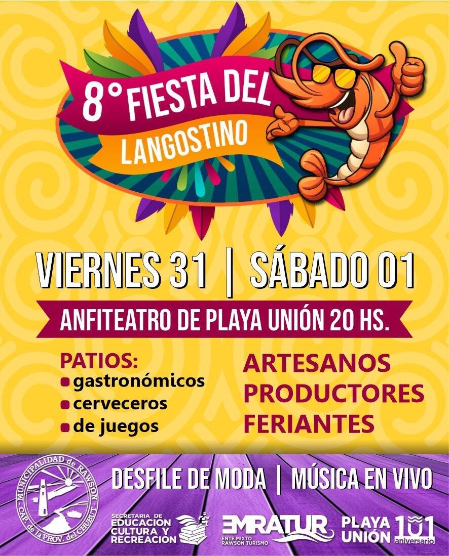 Rawson se prepara para celebrar la 8° Edición de la Fiesta del Langostino