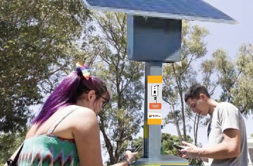Chubut promueve el uso de energías renovables con la puesta en marcha de un Totem de carga solar