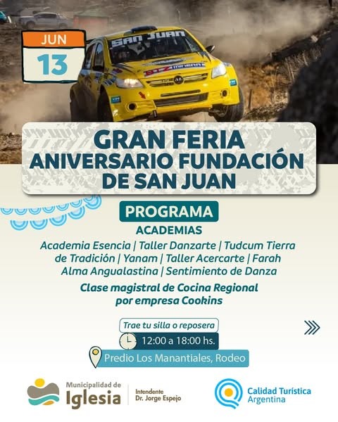 IGLESIA: programa oficial de la Gran Feria Aniversario de la Fundación de San Juan