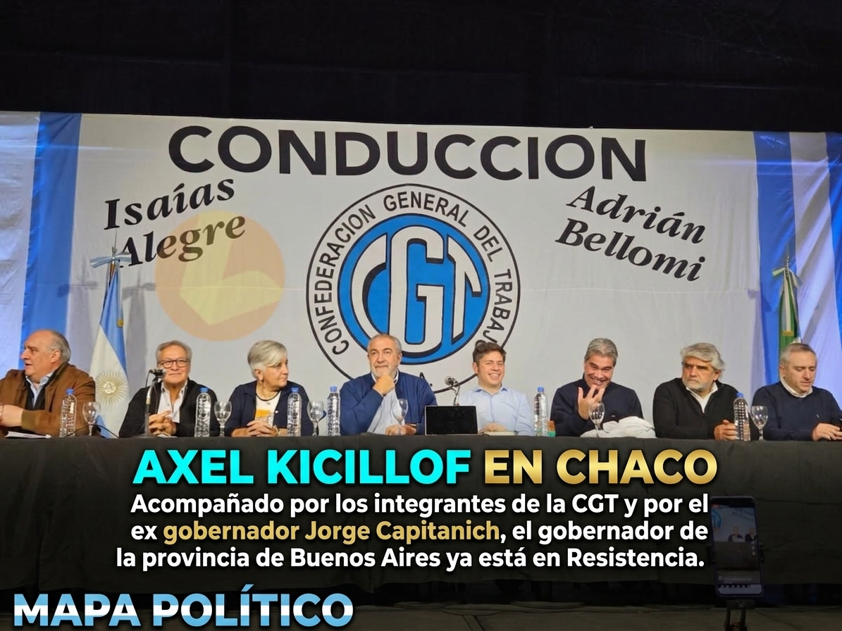 El desembarco federal de Kicillof en Chaco afianza su armado nacional