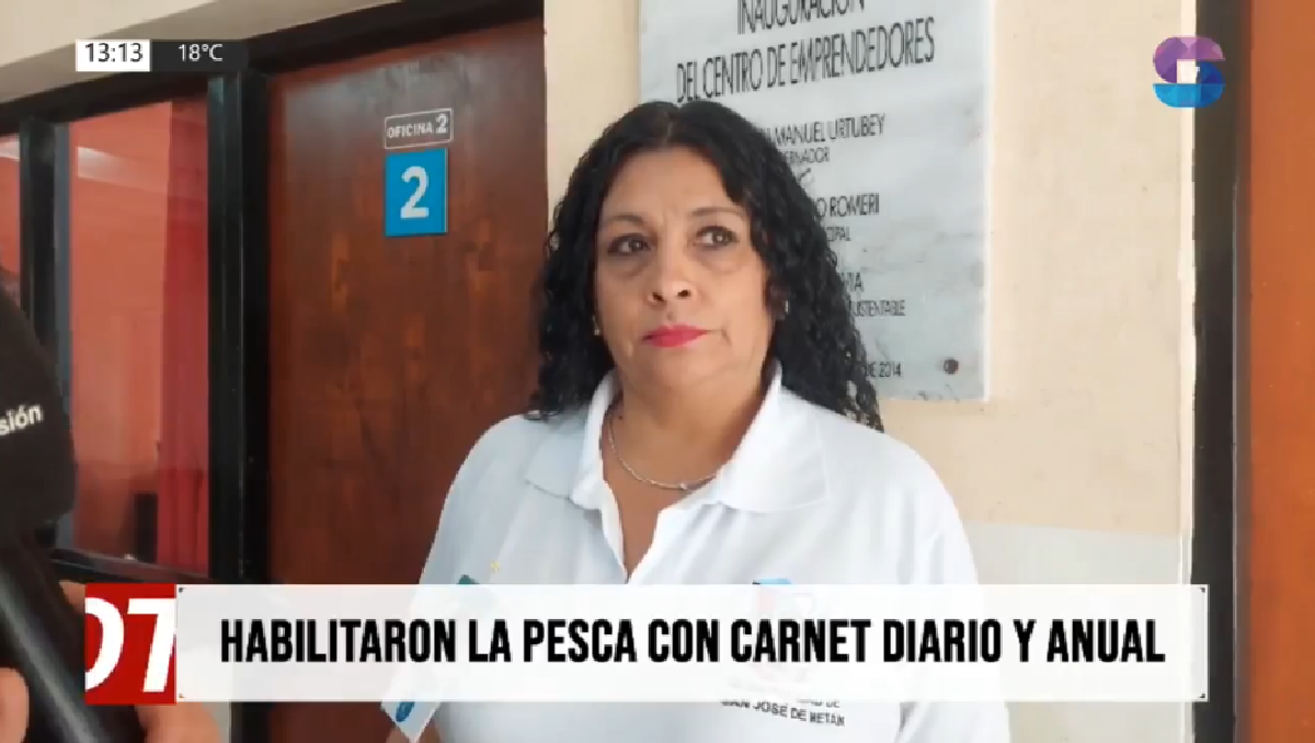 HABILITARON LA PESCA.png Con el fin de la veda, habilitan la tramitación del carnet de pesca en Metán