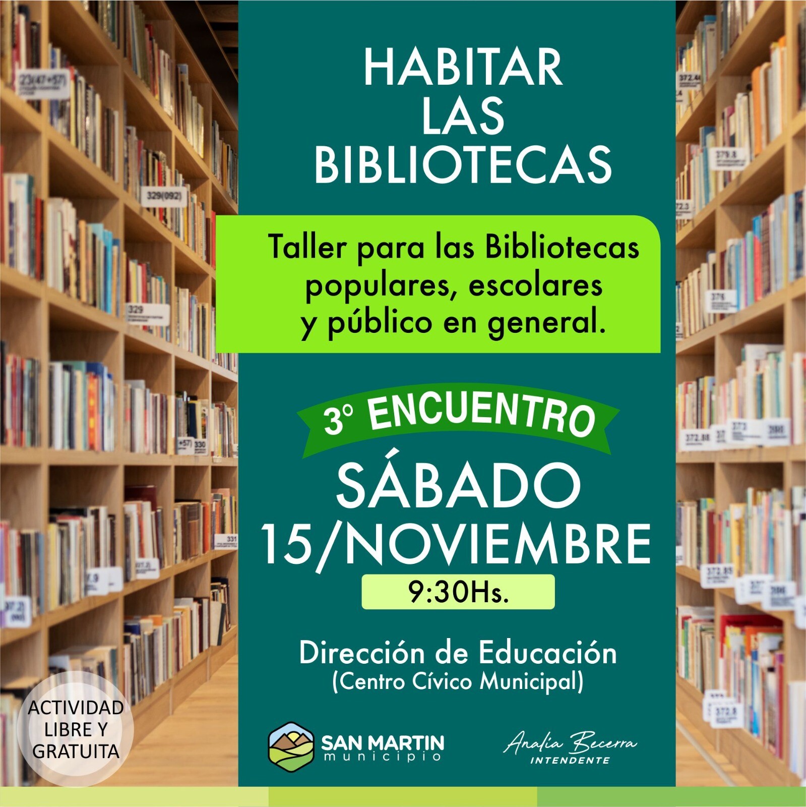 Nuevo encuentro del taller “Habitar las Bibliotecas” en San Martín
