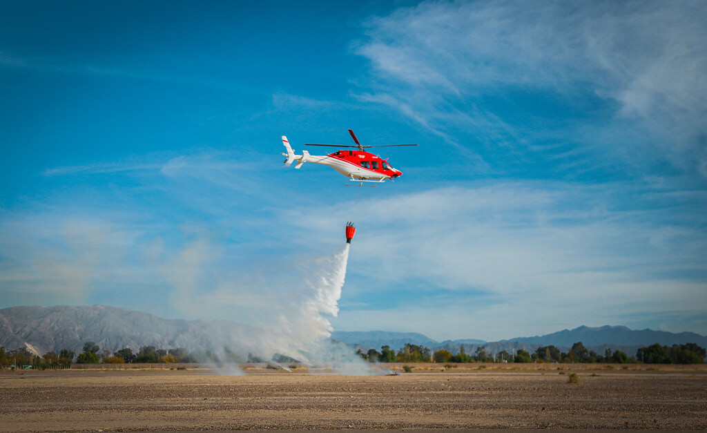 URGENTE: Se busca el Helicóptero de práctica contra incendios forestales