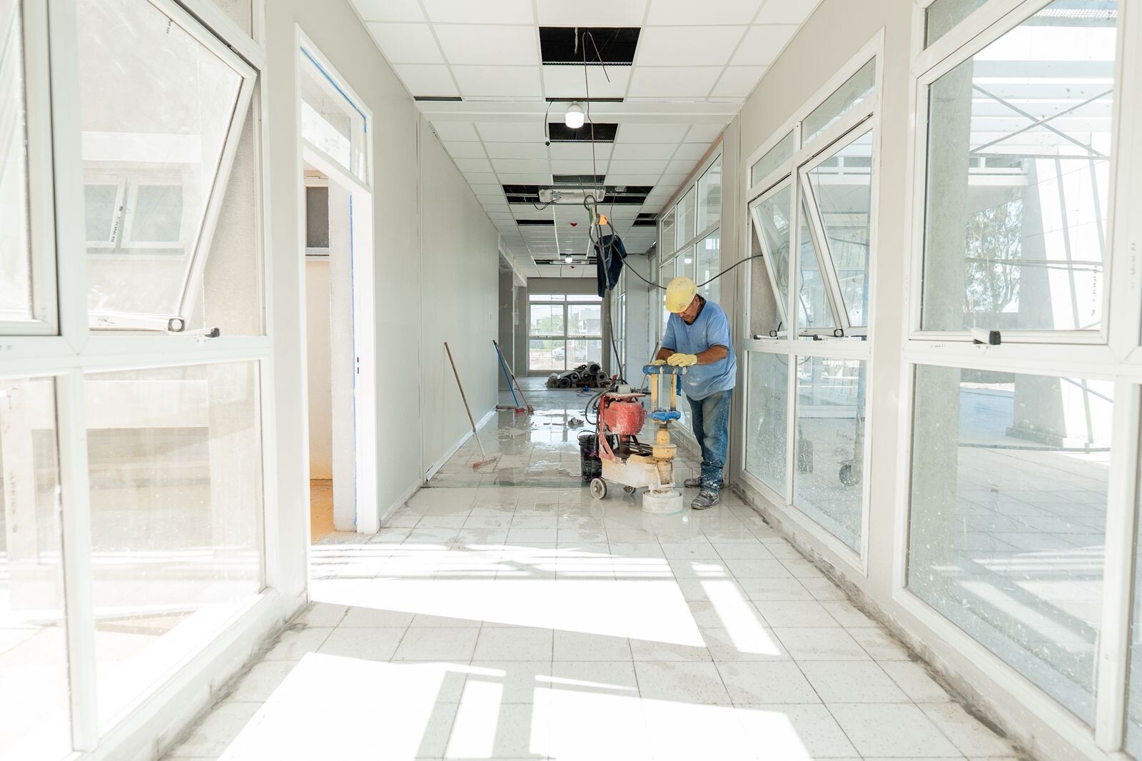 Etapa final de ejecución de la obra del nuevo hospital de Angaco