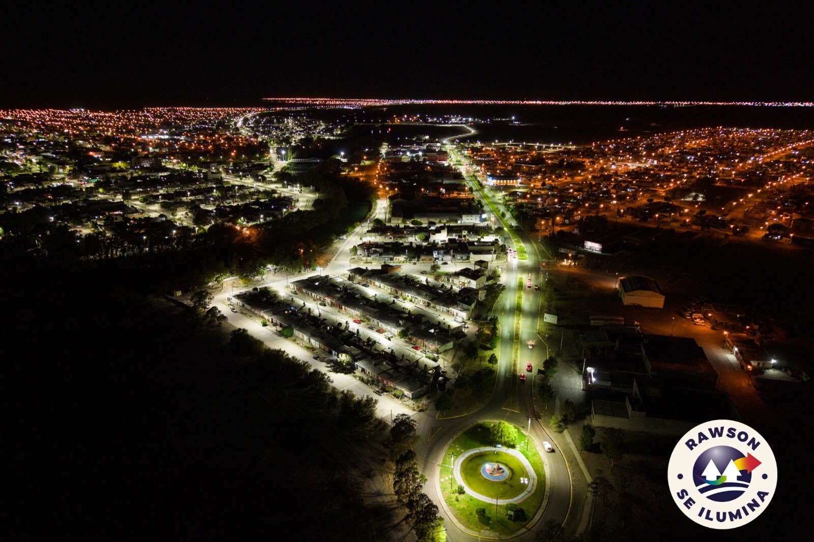 Vecinos del B°Hunt destacan el recambio de luminarias LED