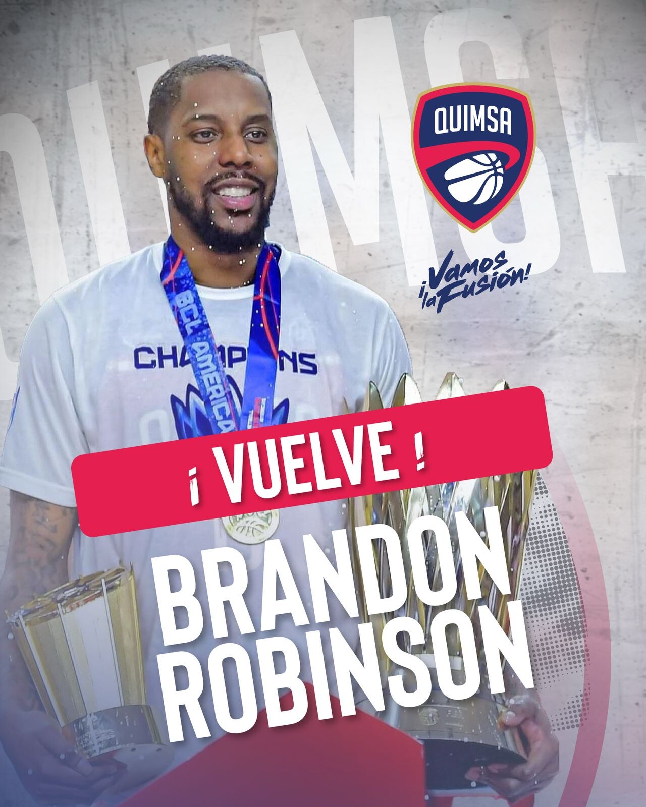 EL REGRESO MÁS ESPERADO, BRANDON ROBINSON DE NUEVO EN LA FUSIÓN